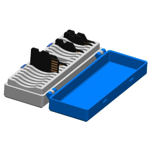 DSLR Cameras SD Card Storage Box 3D Model